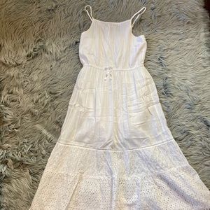 NWOT Girls Eyelet Maxi Dress